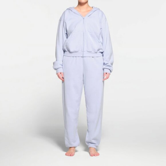 SKIMS Sweatpants & Zip-up In Periwinkle - Picture 1 of 8